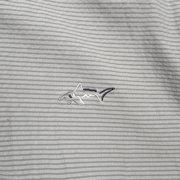 Greg Norman Polo Shirt Mens Large Gray Short Sleeve Golf Performance Rapivent - Picture 3 of 8